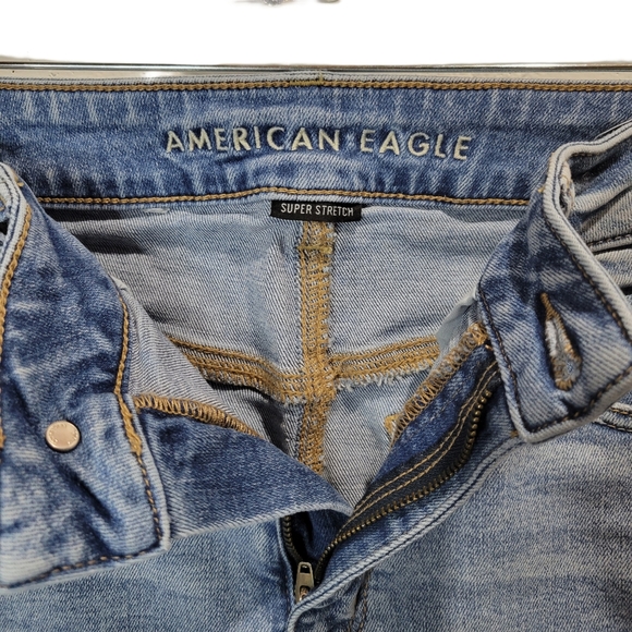 TWO American Eagle denim, high-rise mini skirts, Size 8, great condition both. - Picture 7 of 9